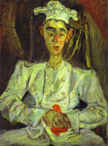 Chaïm Soutin (1893-1943), “Cocinero”. Su estilo es expresionista. Fue amigo de Modigliani.